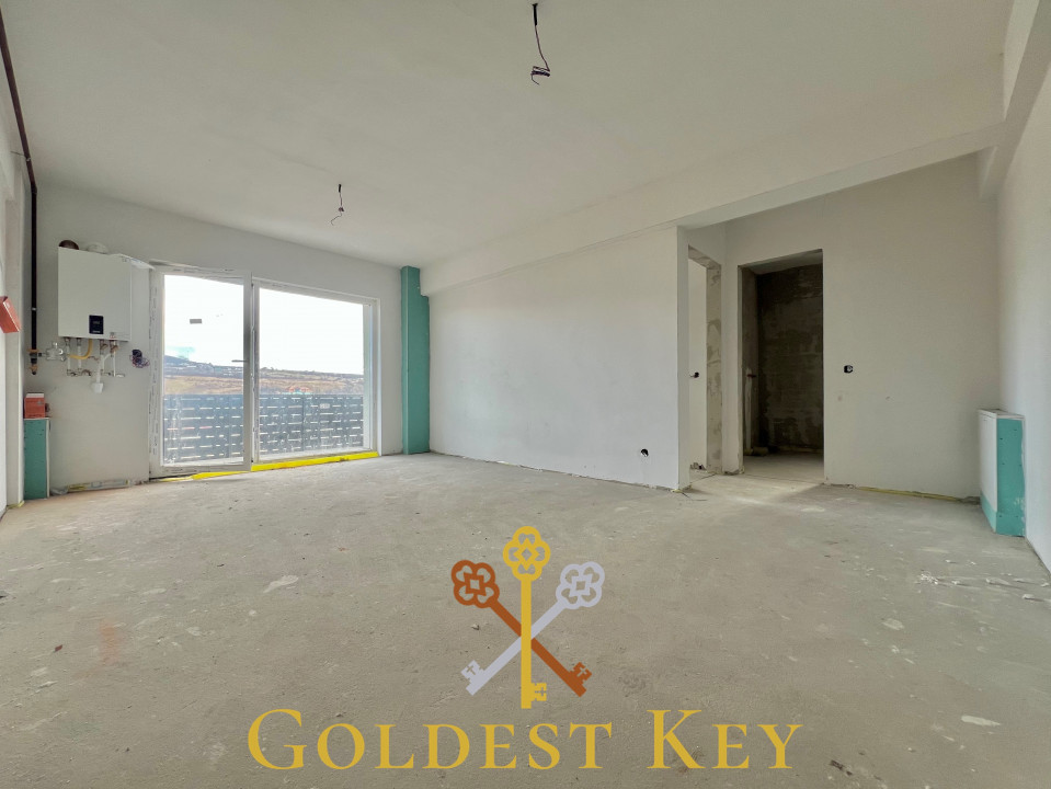 Apartament nou semifinisat, cu două camere si balcon! Baciu