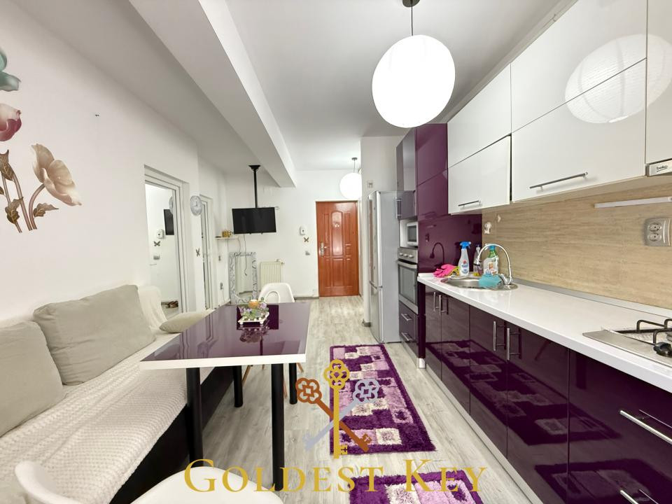 Apartament cu 1 cameră, balcon închis și parcare 