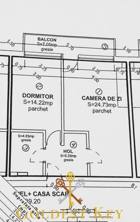 Apartament cu 2 camere, balcon și parcare - Baciu, zona Petrom