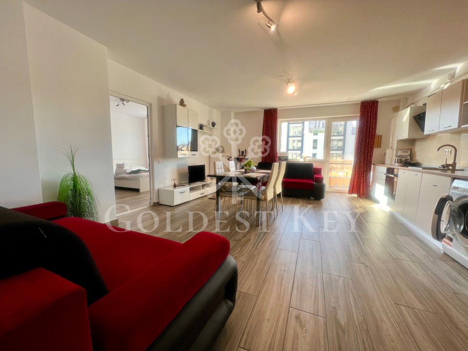 Apartament cu 2 camere, balcon și  parcare subterană 