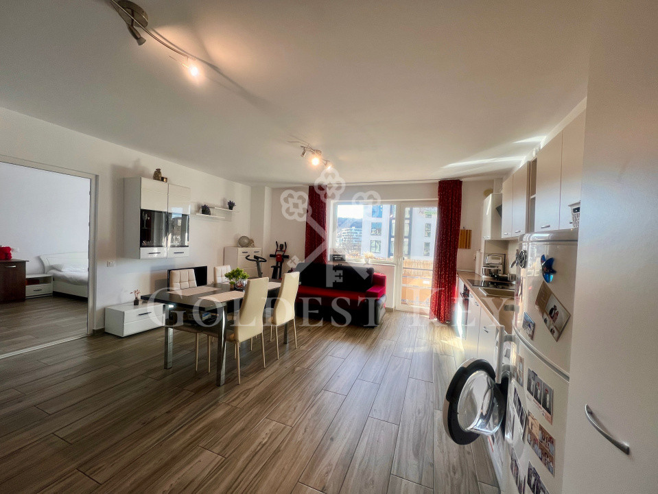 Apartament cu 2 camere, balcon și  parcare subterană 