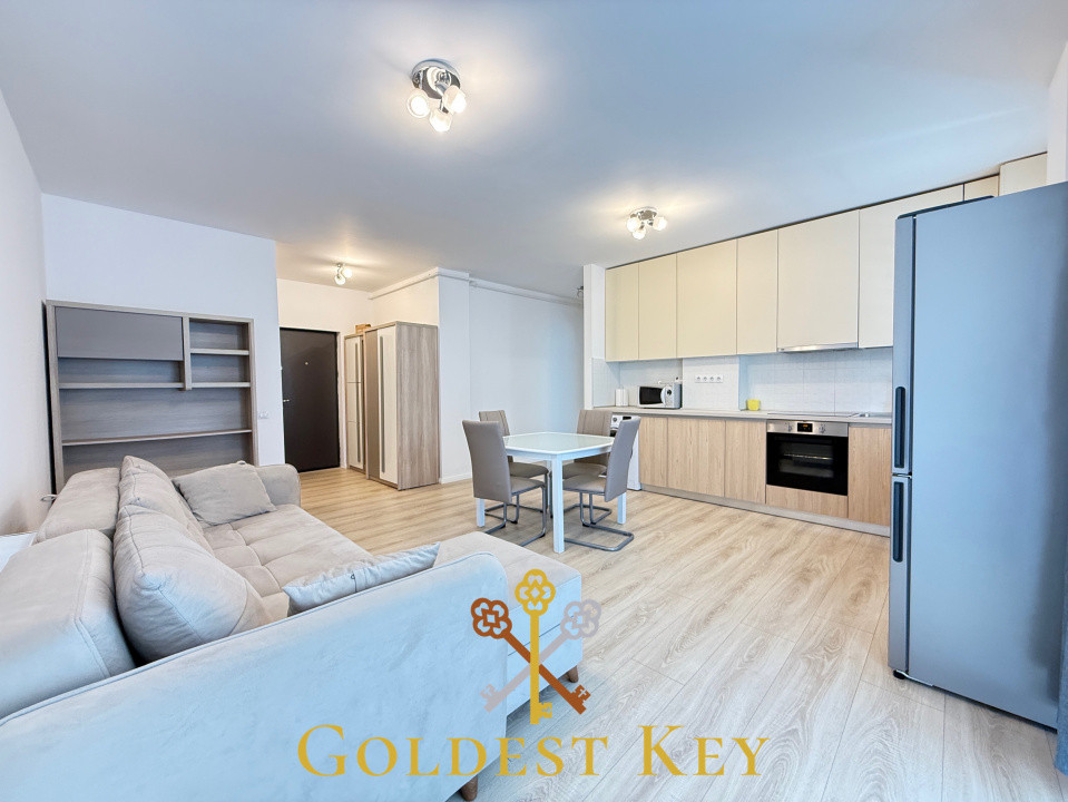 Apartament modern de 51 mp cu 2 camere, balcon și parcare 