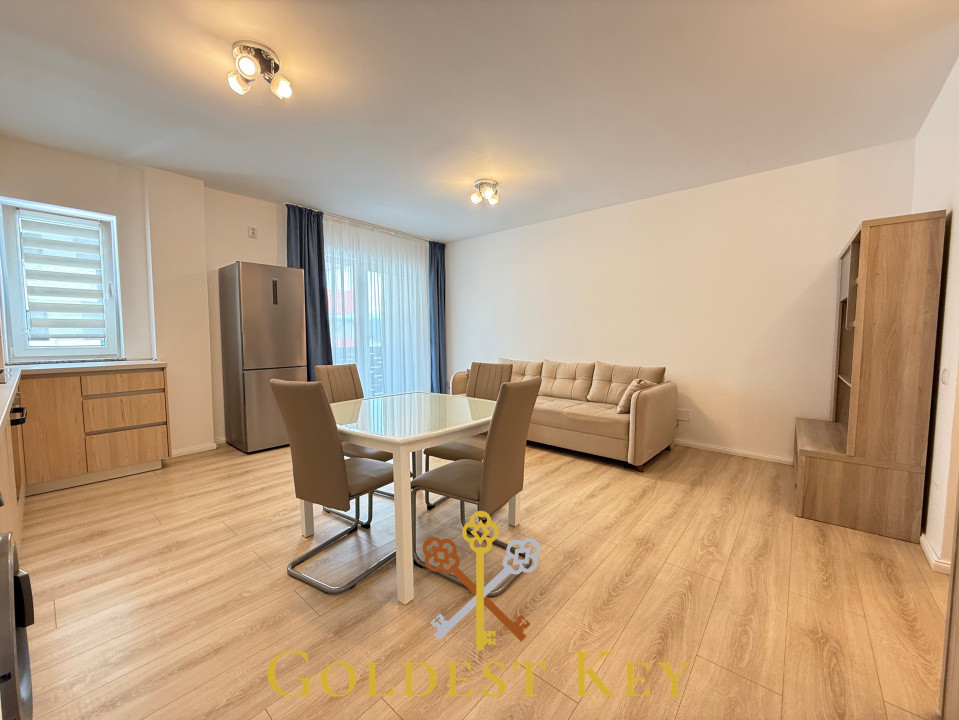 Apartament modern de 51 mp cu 2 camere, balcon și parcare 